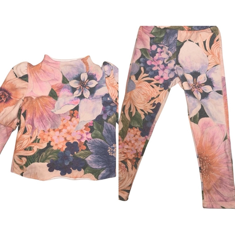 Chaser Brand Kids Floral matching pant set